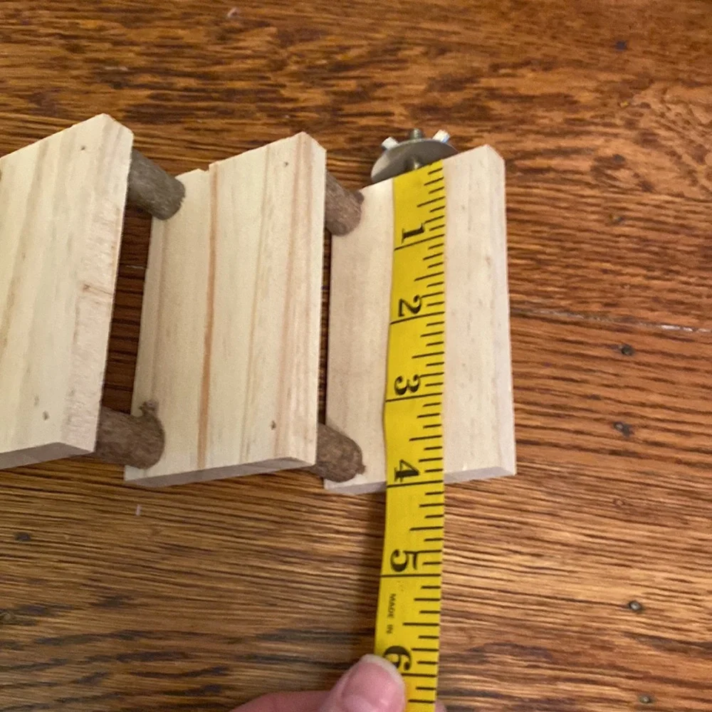 NWOT Set of Hamster Rat Small Animal Wood Bridge & Steps